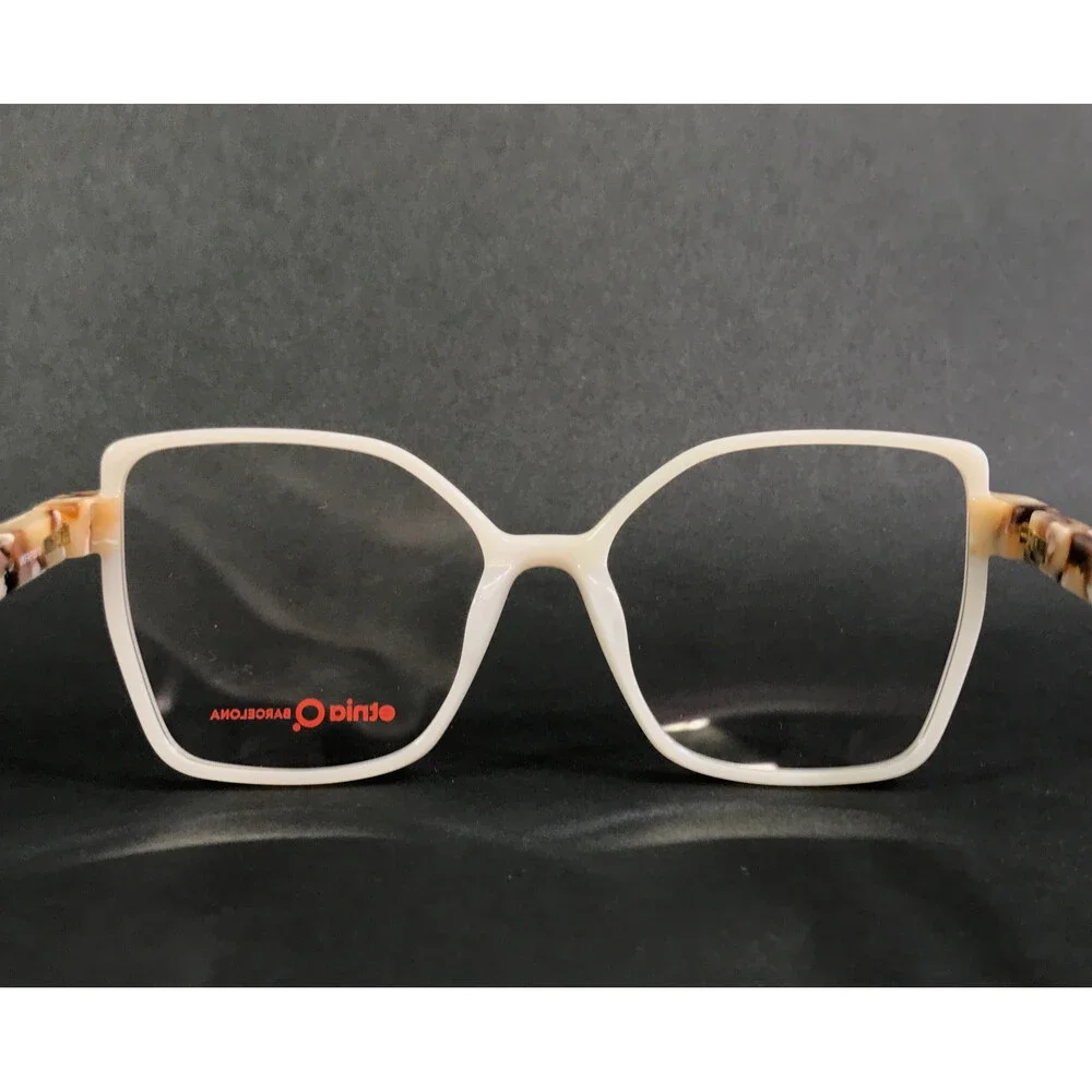 Etnia Barcelona Eyeglasses Frames ASTY WHBR White Brown Butterfly 54-16-138